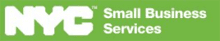 NYC Small Business Services logo on green.